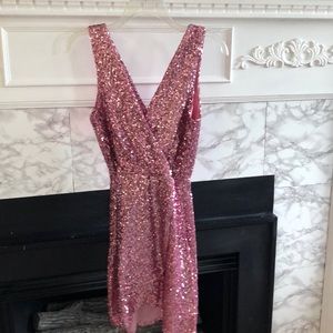 ASOS Pink sequin dress